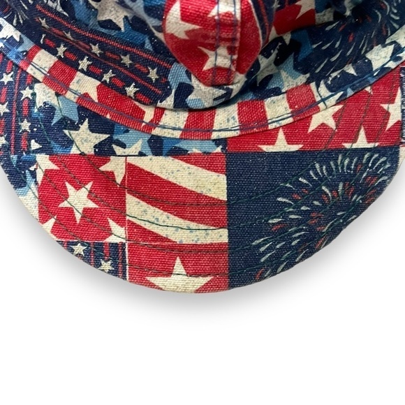 Vintage Kromer Welding Hat Cap USA Flag Stars and Stripes Union Tag Size 7 1/8 - Picture 5 of 6